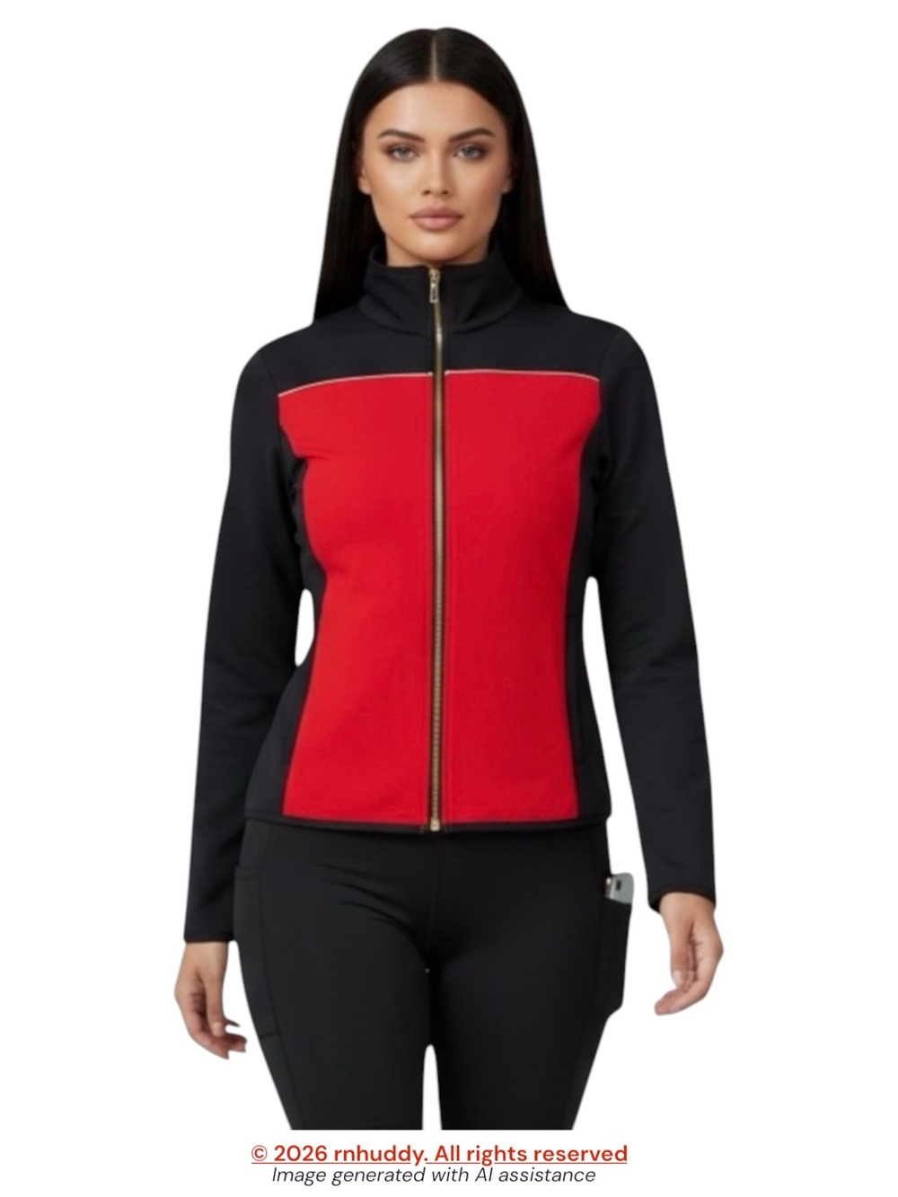 Lauren Ralph Lauren Active S black red jacket